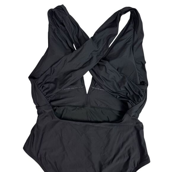 Anthropologie Zinnia Plunge Black Swimsuit size XL - Picture 7 of 13